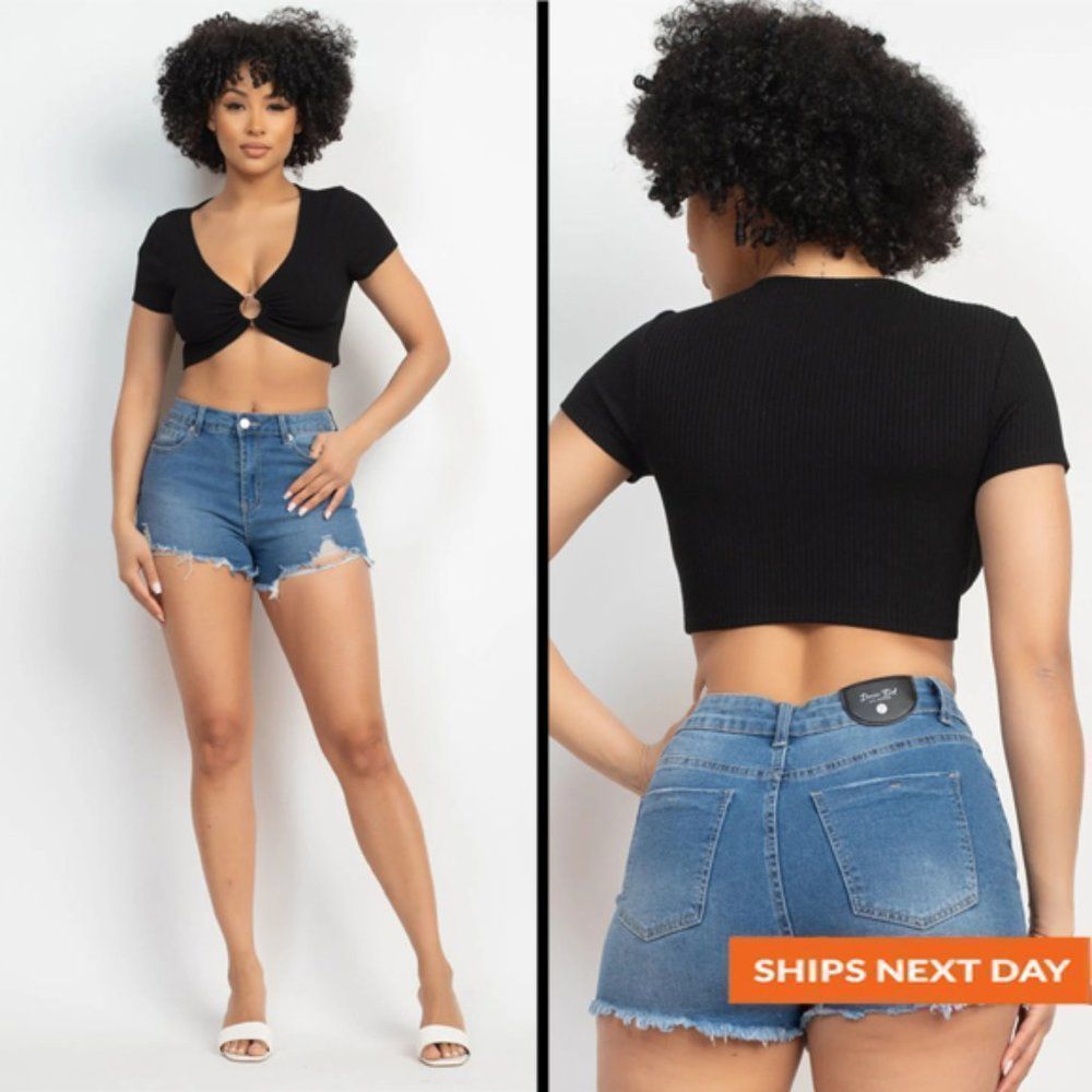 O-Ring Short Sleeve Top